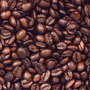 Roasted coffee beans background